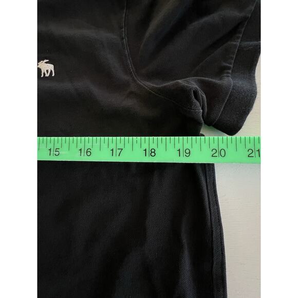 Lot Of 2 Abercrombie Fitch Polo & V Neck T-shirt Moose Mens Size Large Black - Picture 5 of 11
